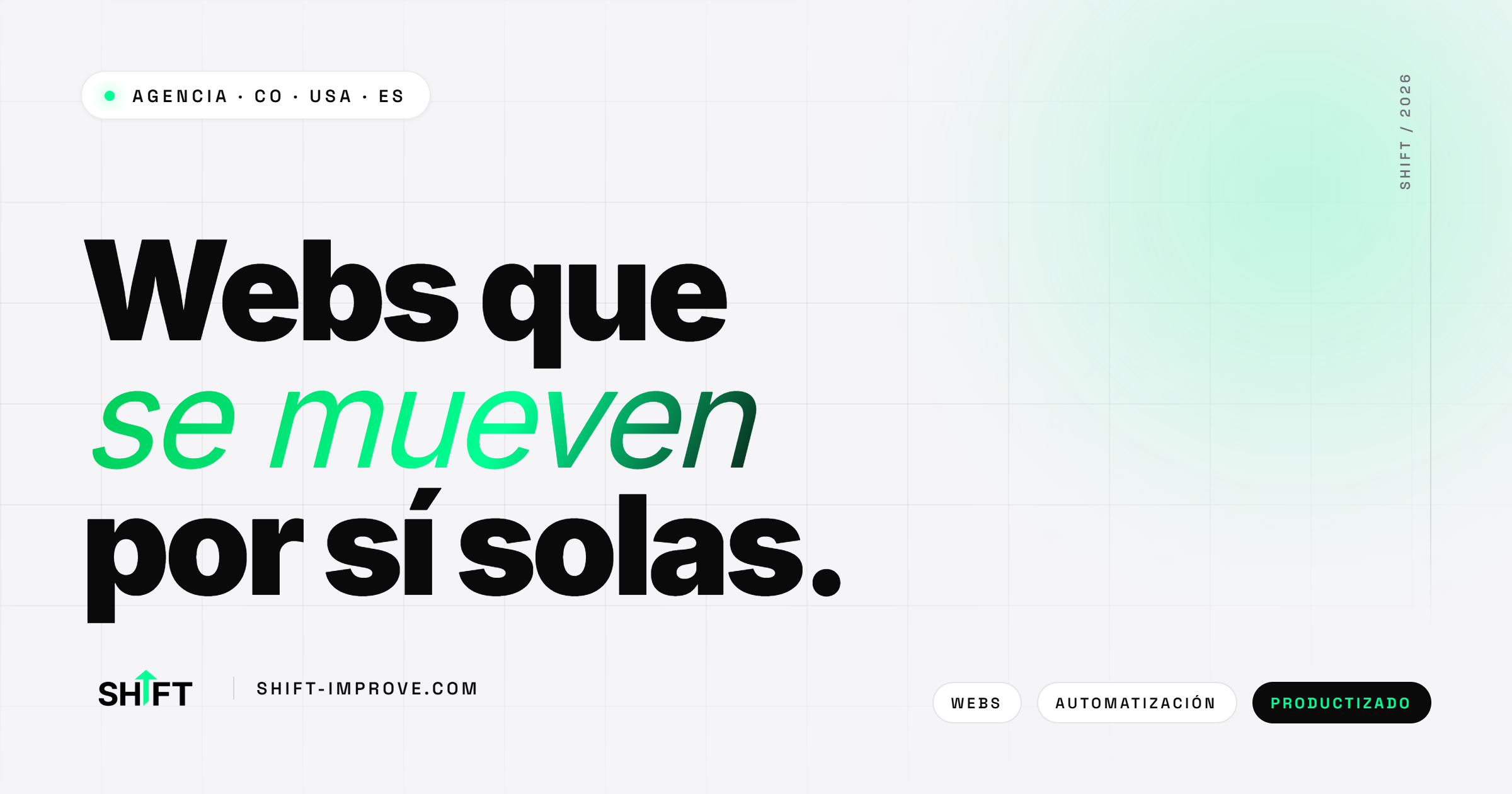 Shift Digital — Automatiza tu operación. Domina tu mercado.